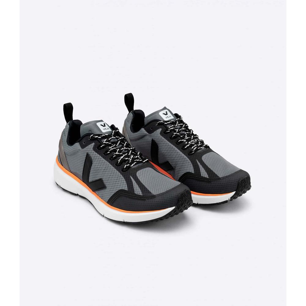 Veja CONDOR 2 ALVEOMESH Men's Shoes Grey/Black | NZ 219WNB